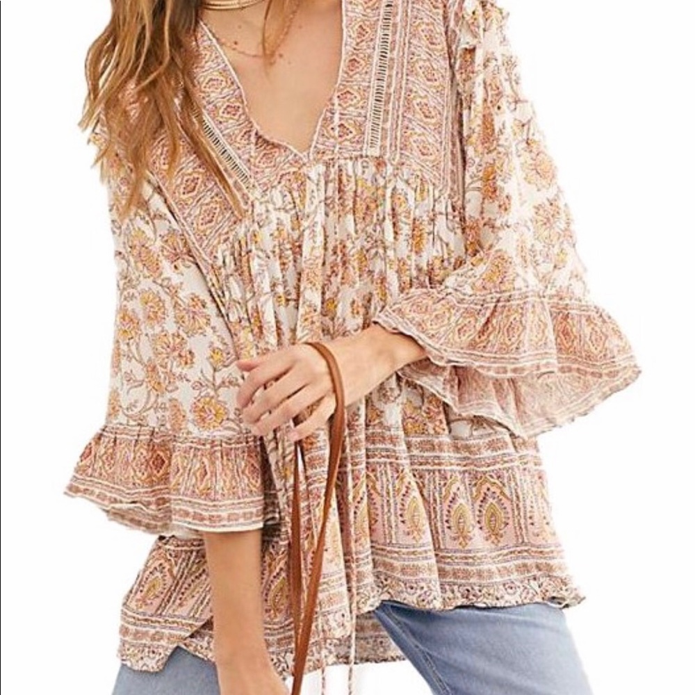 Free People NWT Moonlight bohemian tunic top